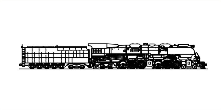 Amazing Train Sketch Vector Design