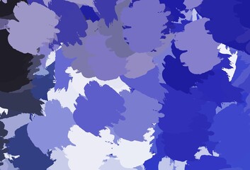 Naklejka premium Light Purple vector pattern with random forms.