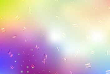 Light Multicolor vector template in carnival style.