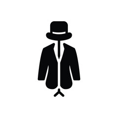 Black solid icon for fashion