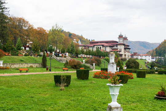 The Central Park of Slanic Moldova, Bacau, Romania