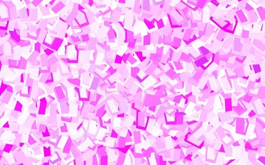 Light Pink vector background with hexagons.