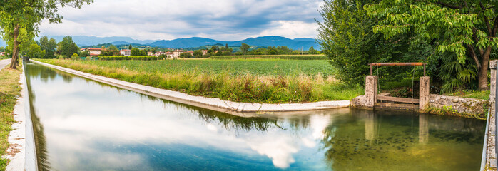 Water games in the village of the ancient mills.