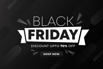 Black friday background with black gradient background