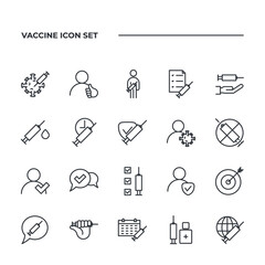 Vaccine set icon, isolated Vaccine set sign icon, vector illustration