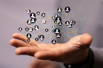 Global digital connections with technology