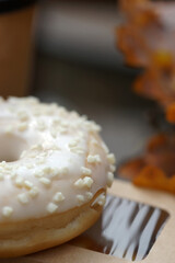 Donuts, drink and other delicious food