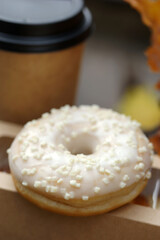 Donuts, drink and other delicious food