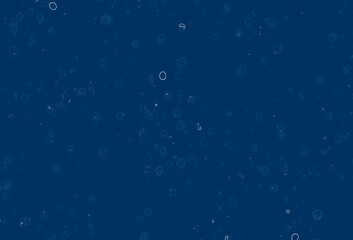 Light BLUE vector background with tasty food.