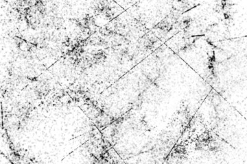 Grunge Black And White Urban. Dark Messy Dust Overlay Distress Background. Easy To Create Abstract Dotted, Scratched, Vintage Effect With Noise And Grain