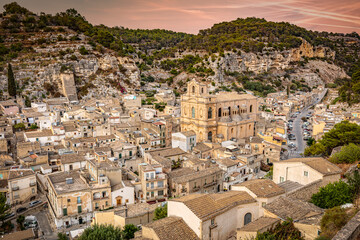 Fototapeta na wymiar city of Scicli in Sicily
