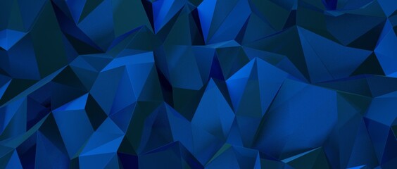 Geometric blue ice low poly background