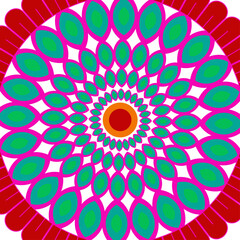 spiritual symbol round ornament