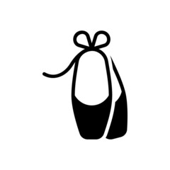 Black solid icon for ballet © WEBTECHOPS