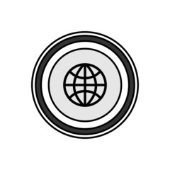 Illustration Vector Graphic of World Plate Logo. Perfect to use for Food Company