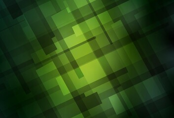 Dark Green vector pattern in square style.