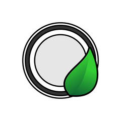 Illustration Vector Graphic of ECO Plate Logo. Perfect to use for Food Company
