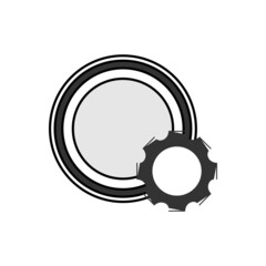 Illustration Vector Graphic of Gear Plate Logo. Perfect to use for Food Company