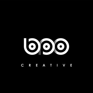 BPO Letter Initial Logo Design Template Vector Illustration