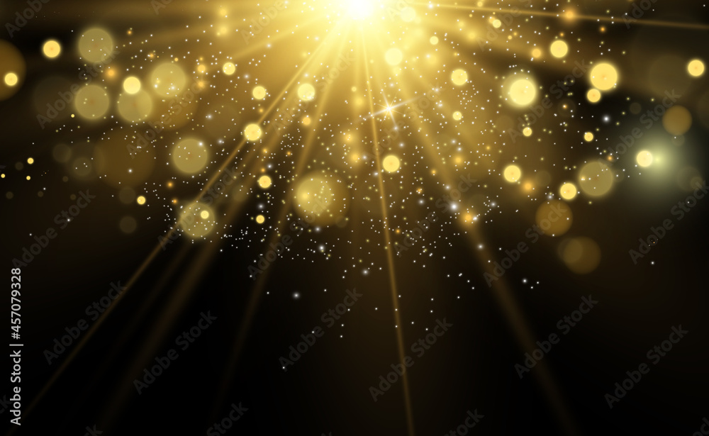 Aufkleber beautiful sparks shine with special light. vector sparkles on a transparent background. christmas ab