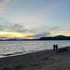 sunset in lake tahoe 
