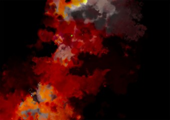 Obraz na płótnie Canvas 幻想的な赤い血の水彩テクスチャ背景 