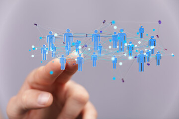 Global digital connections with technology
