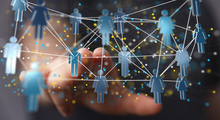 HR - Human resources management and recruitment concept