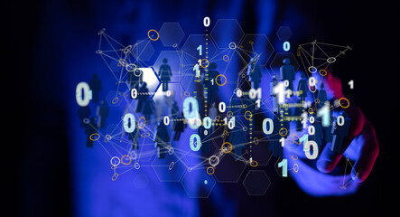 people network structure HR - Human resources management and recruitment