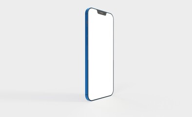 smartphone  With Blank Screen in 3d
