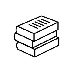 Book vector icon. notebook illustration sign. documents symbol or logo.
