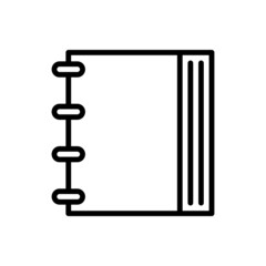 Book vector icon. notebook illustration sign. documents symbol or logo.