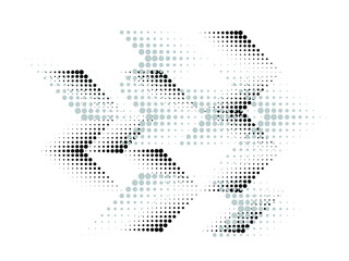 Linear halftone dots Design .elements for your design. vector illustration