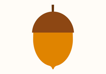 Fondo con icono de bellota en fondo blanco.