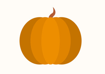 Icono de calabaza naranja en fondo blanco.