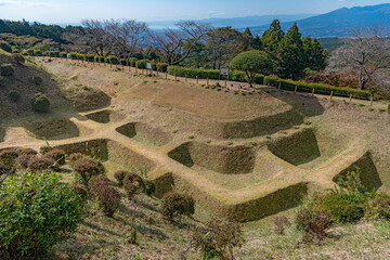 史跡 山中城跡 西の丸障子堀