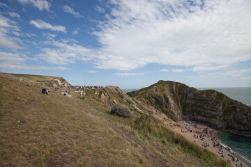 Durdle Door Beach in Dorset in the UK