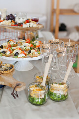 tartlets appetizers with salmon