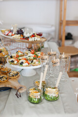 tartlets appetizers with salmon