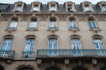 Fototapeta na wymiar art nouveau building (chamber of trade and commerce) in nancy in lorraine (france)