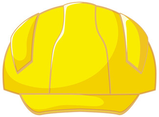Isolated yellow safety helmet