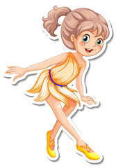 Little angel cartoon character sticker