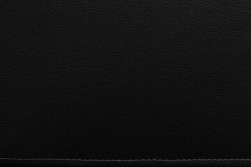 Fototapeta premium Black genuine cow leather of the sofa texture and background seamless