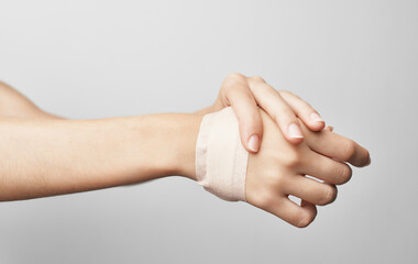 bandaged arm injury health problems medicine