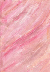 Fototapeta premium Liquid gold rose marble canvas abstract painting background with gold , bronze splatter and stripes texture. Fluid painting.