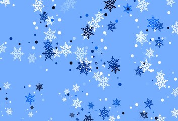 Light Gray vector background with beautiful snowflakes.