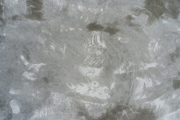 The new white-gray cement wall surface, the construction scratched the surface to make it attractive