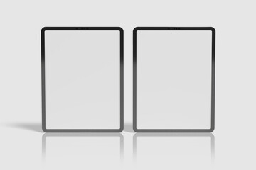 Blank Tablet Pro For Device Mockup. 3D Render.
