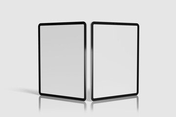 Blank Tablet Pro For Device Mockup. 3D Render.