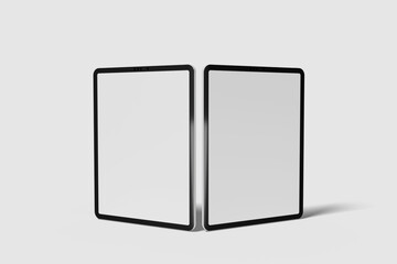 Blank Tablet Pro For Device Mockup. 3D Render.